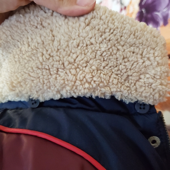 Tommy Hilfiger Navy Blue Long Quilted Coat - Picture 5 of 8